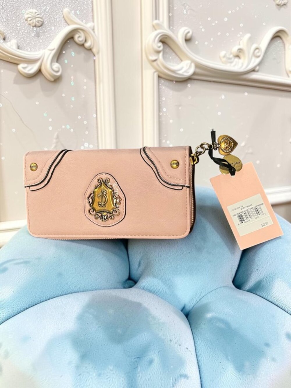 NWT Juicy Couture Juicy Romance Gusset Large Zip Wallet - Picture 2 of 9